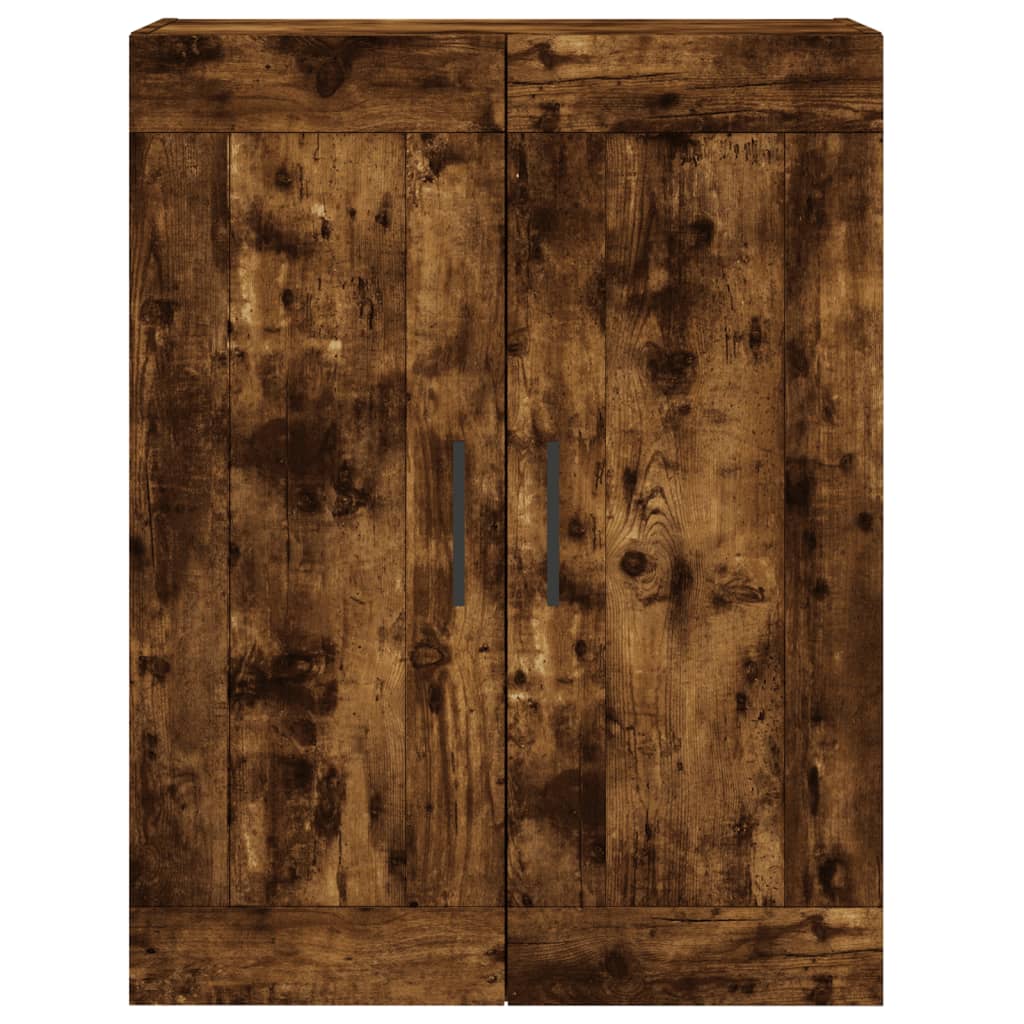 Armoire murale chêne fumé 69,5x34x90 cm bois d'ingénierie - XIOS