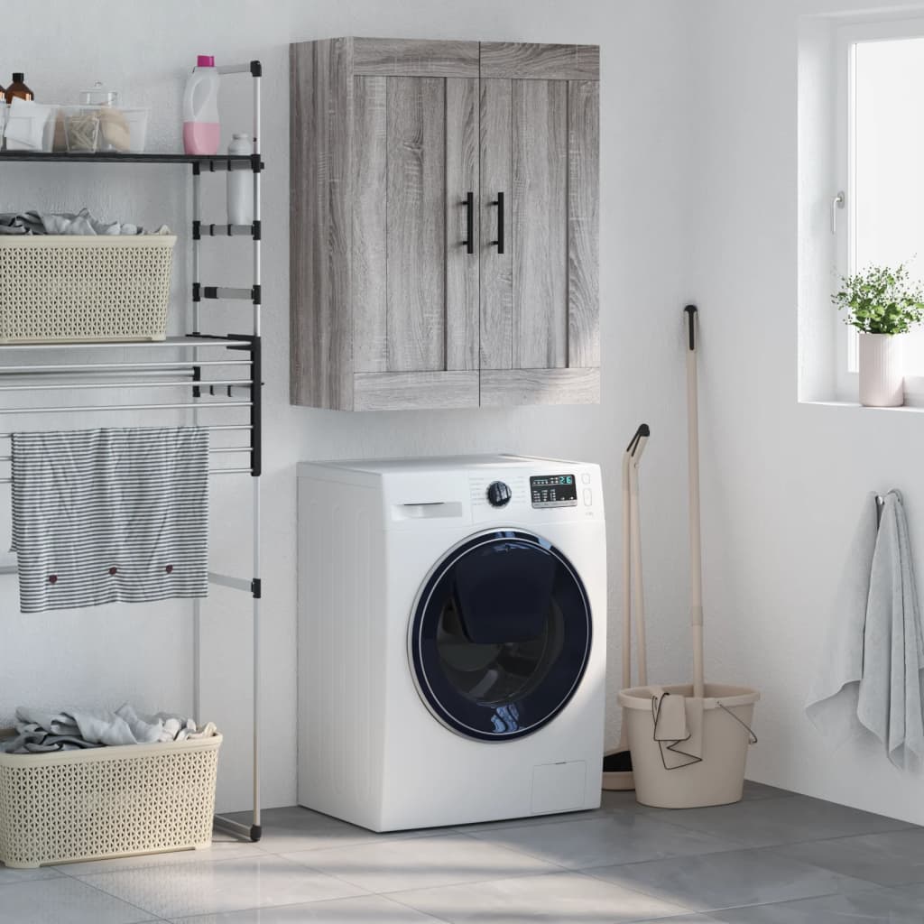 Armoire murale sonoma gris 69,5x34x90 cm bois d'ingénierie - XIOS