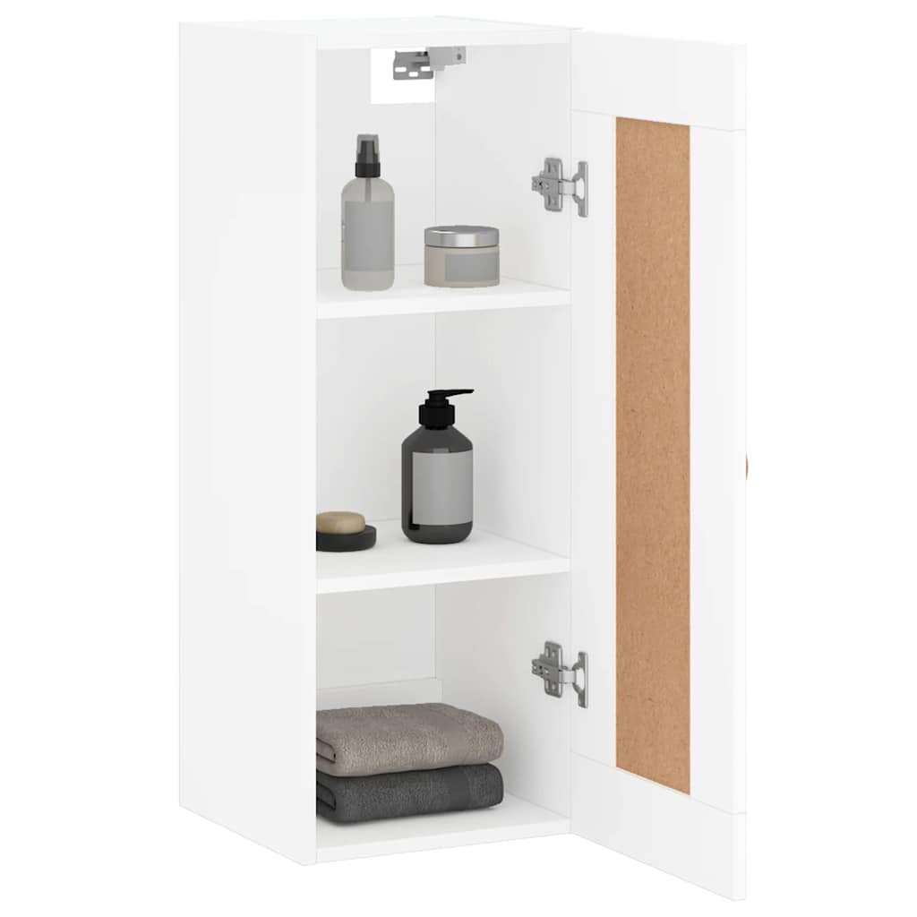 Armoire murale blanc 34,5x34x90 cm bois d'ingénierie - XIOS