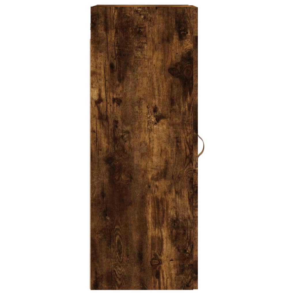 Armoire murale chêne fumé 34,5x34x90 cm bois d'ingénierie - XIOS