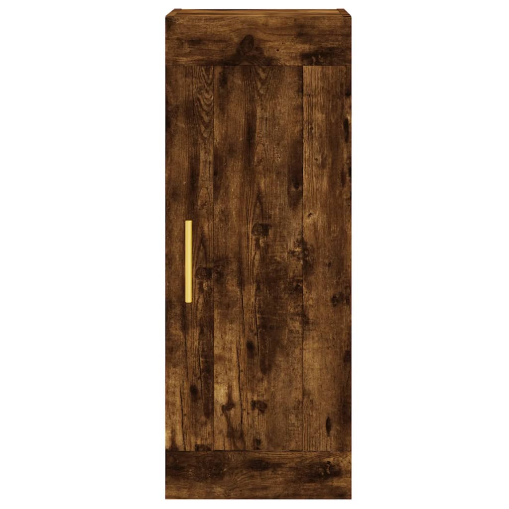 Armoire murale chêne fumé 34,5x34x90 cm bois d'ingénierie - XIOS