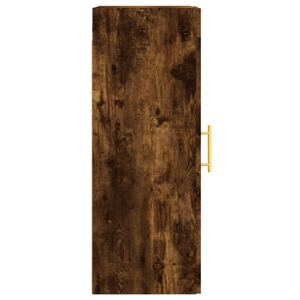 Armoire murale chêne fumé 34,5x34x90 cm bois d'ingénierie - XIOS