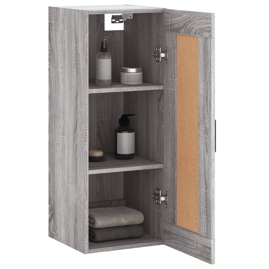 Armoire murale sonoma gris 34,5x34x90 cm bois d'ingénierie - XIOS
