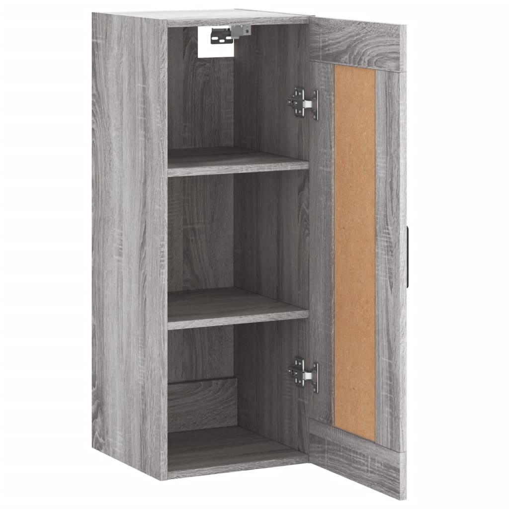 Armoire murale sonoma gris 34,5x34x90 cm bois d'ingénierie - XIOS