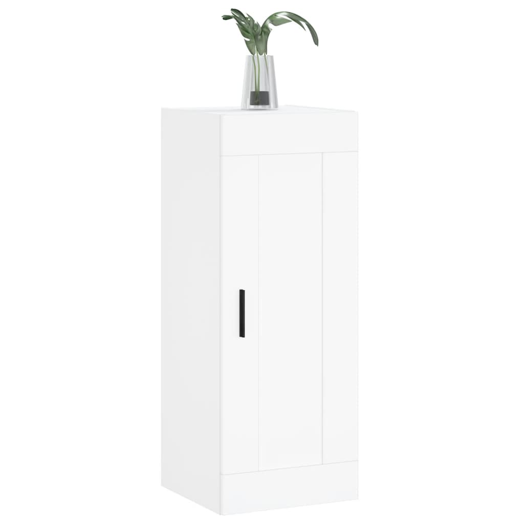 Armoire murale blanc 34,5x34x90 cm bois d'ingénierie Buffets & bahuts vidaXL