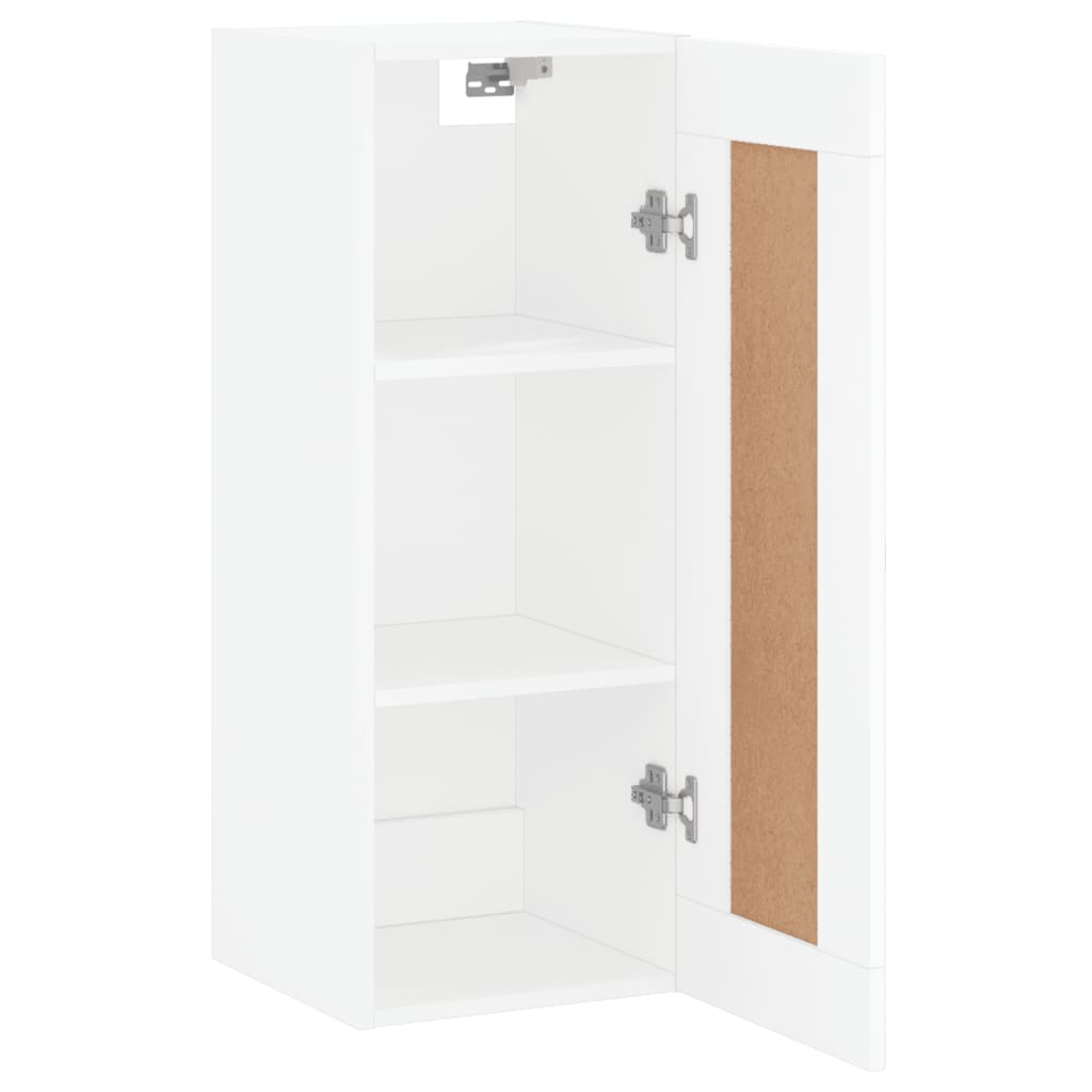 Armoire murale blanc 34,5x34x90 cm bois d'ingénierie Buffets & bahuts vidaXL