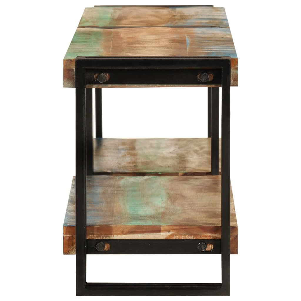 Meuble TV 140x30x40 cm bois massif de récupération Meubles TV vidaXL   