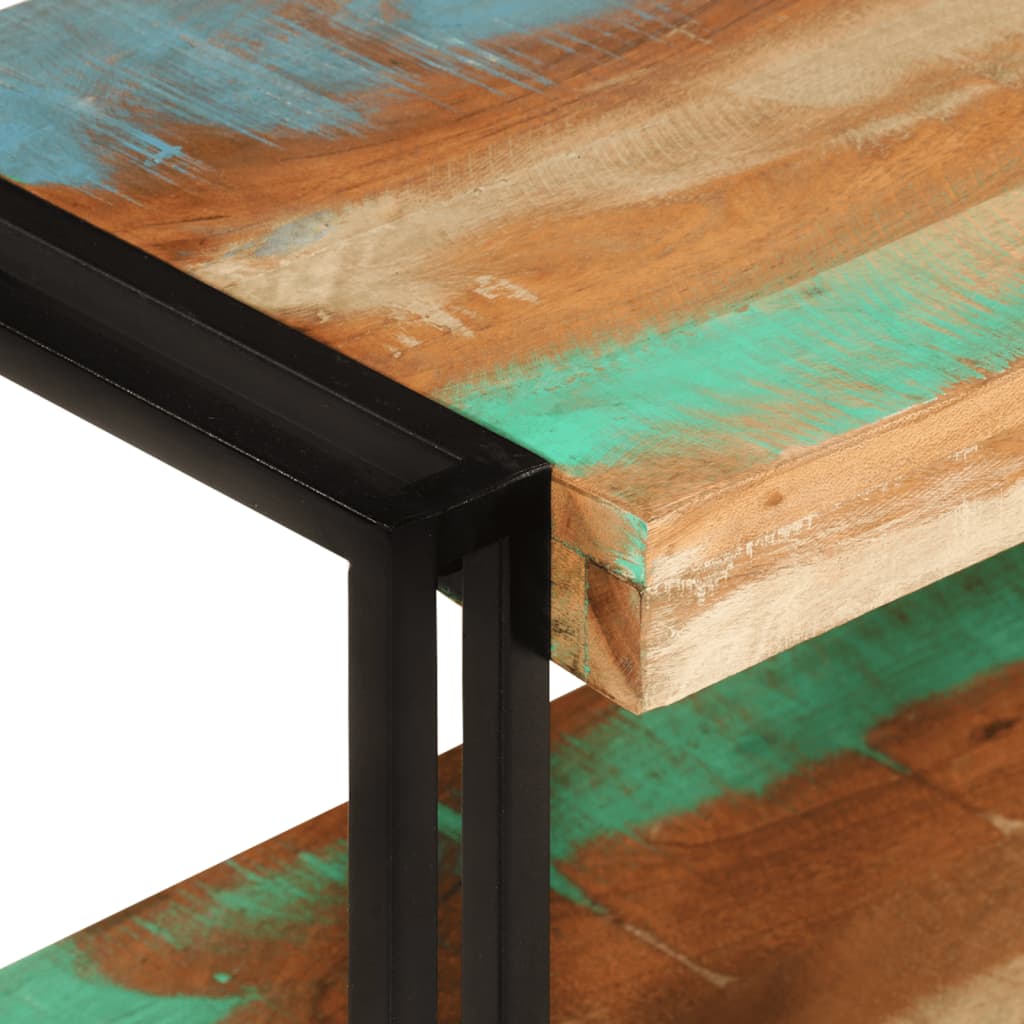 Meuble TV 140x30x40 cm bois massif de récupération Meubles TV vidaXL   