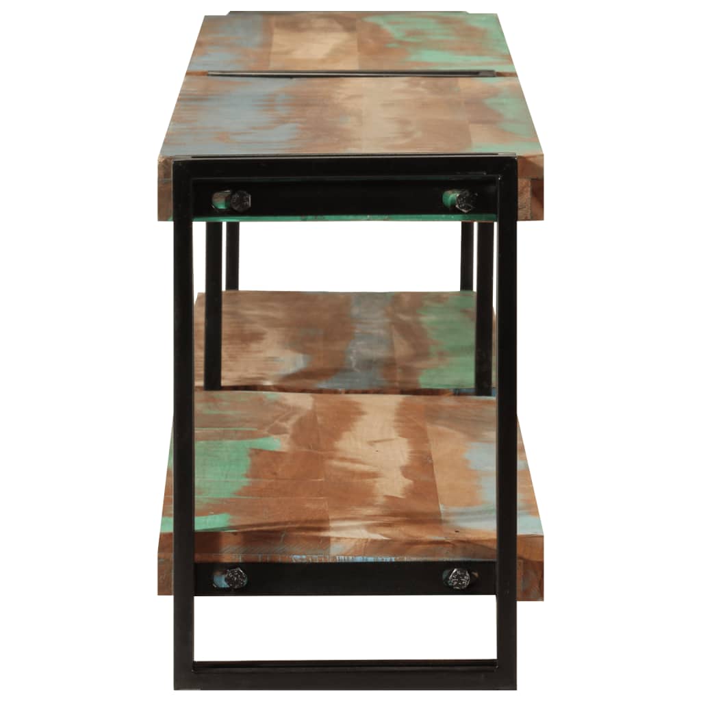 Meuble TV 200x30x40 cm bois massif de récupération - XIOS