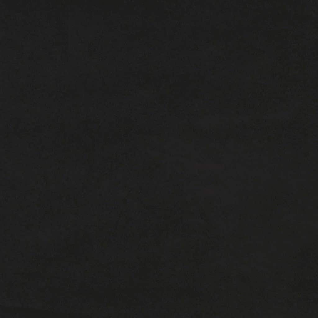 Canapé-lit 2 en 1 noir 122x204x55 cm velours - XIOS
