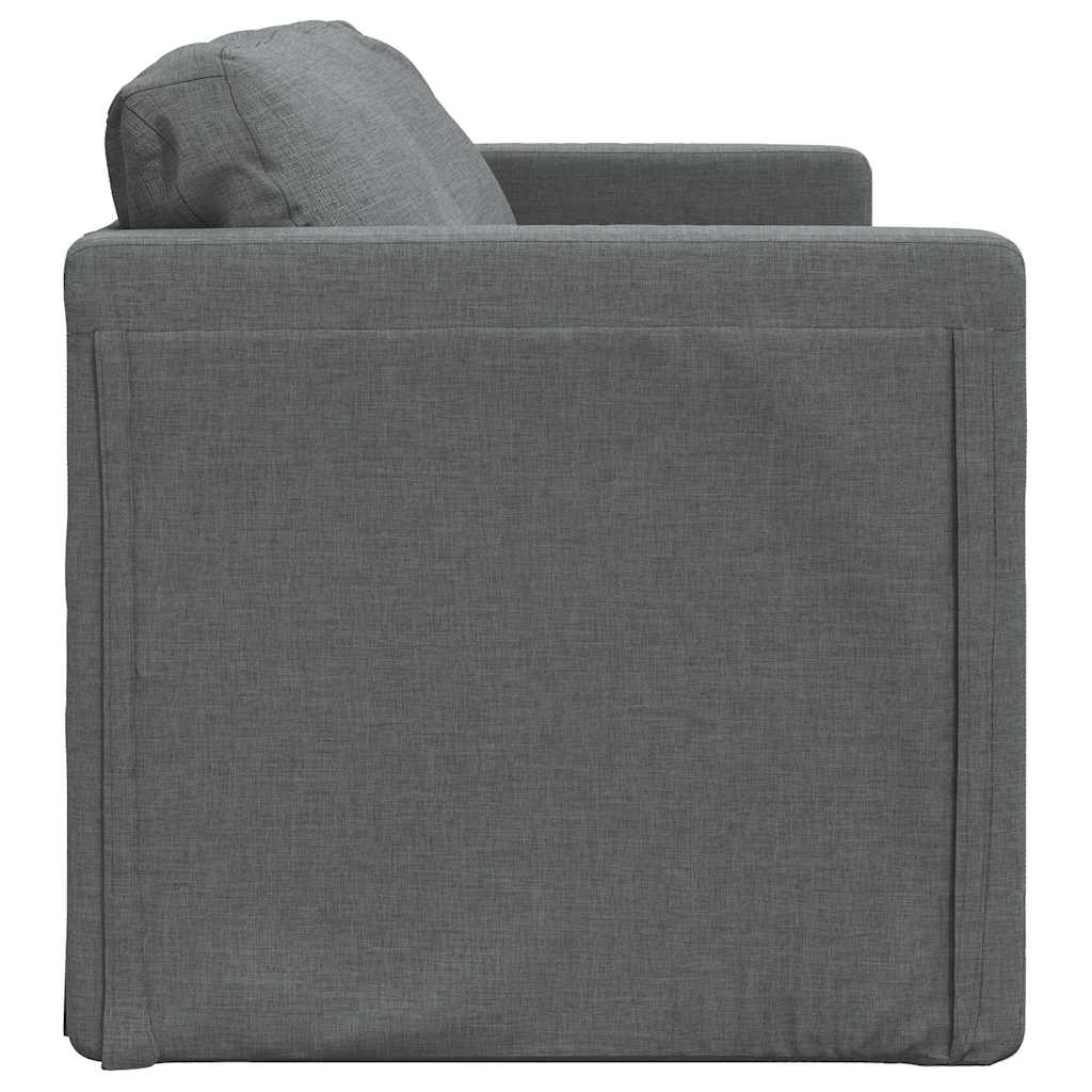 Canapé-lit 2 en 1 gris foncé 112x174x55 cm tissu