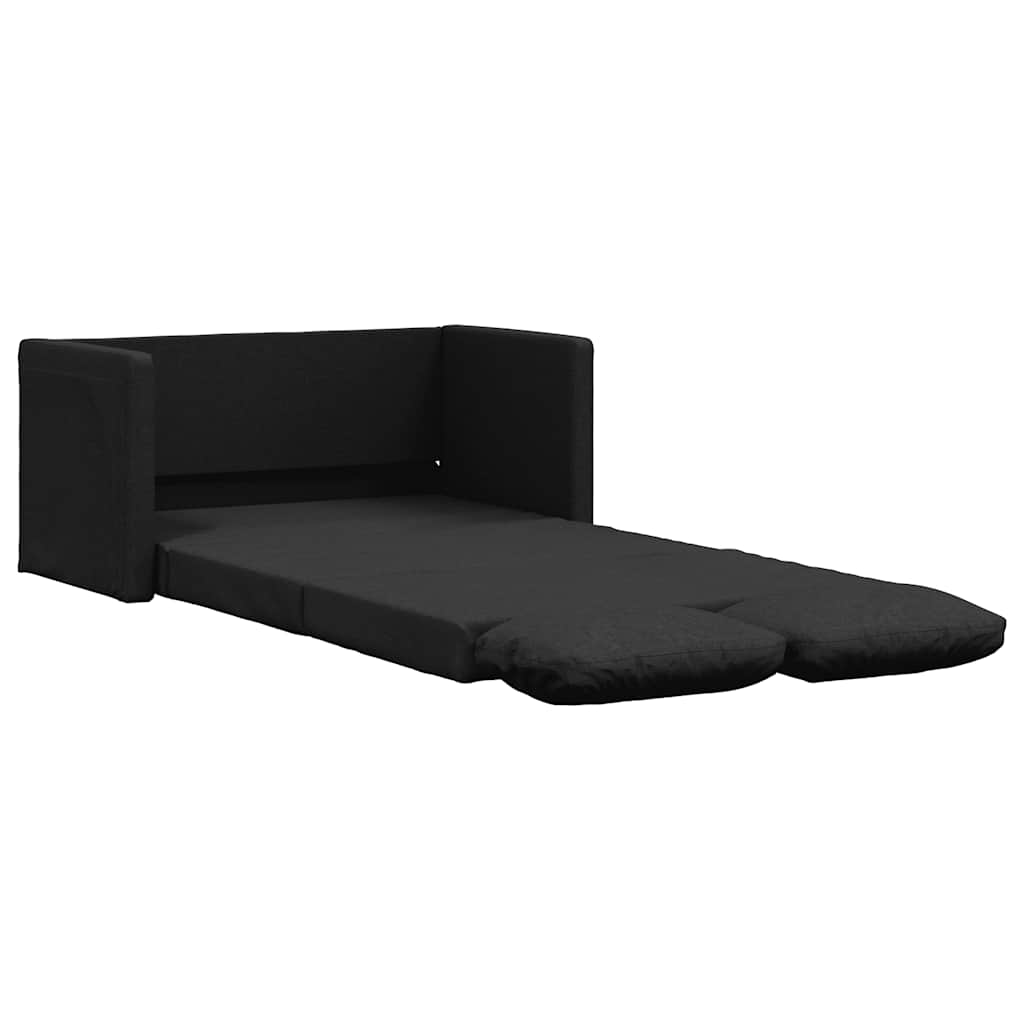 Canapé-lit 2 en 1 noir 112x174x55 cm tissu - XIOS