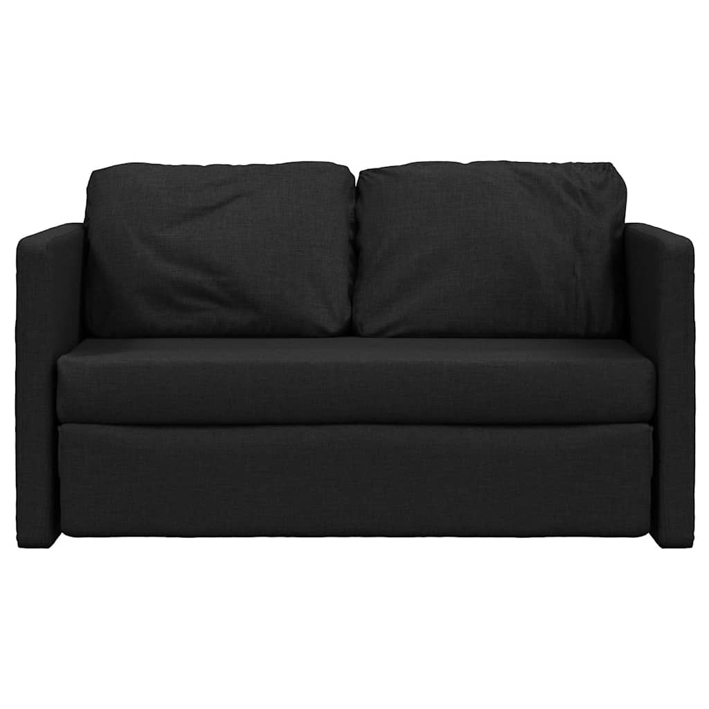 Canapé-lit 2 en 1 noir 112x174x55 cm tissu - XIOS