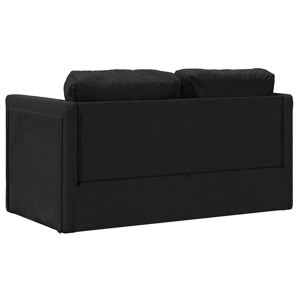 Canapé-lit 2 en 1 noir 112x174x55 cm tissu - XIOS