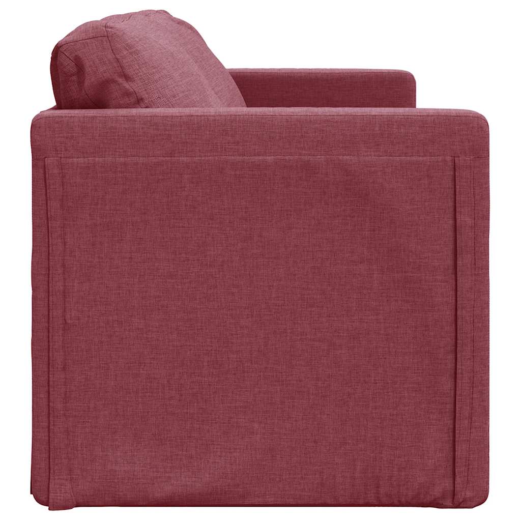 Canapé-lit 2 en 1 rouge bordeaux 112x174x55 cm tissu - XIOS