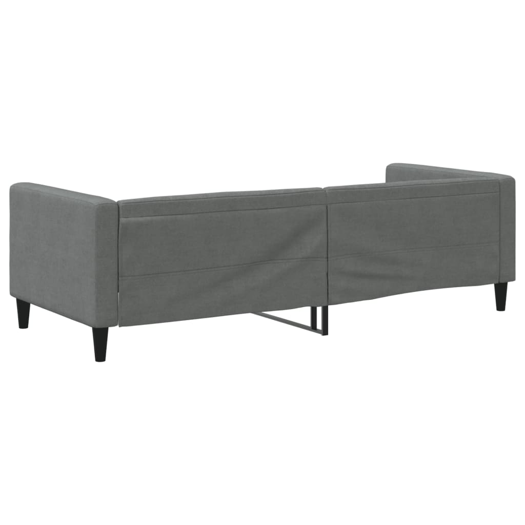 Lit de repos sans matelas gris foncé 80x200 cm tissu - XIOS