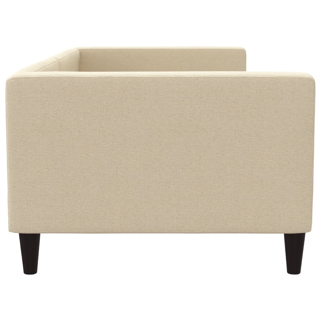 Lit de repos sans matelas crème 90x200 cm tissu - XIOS