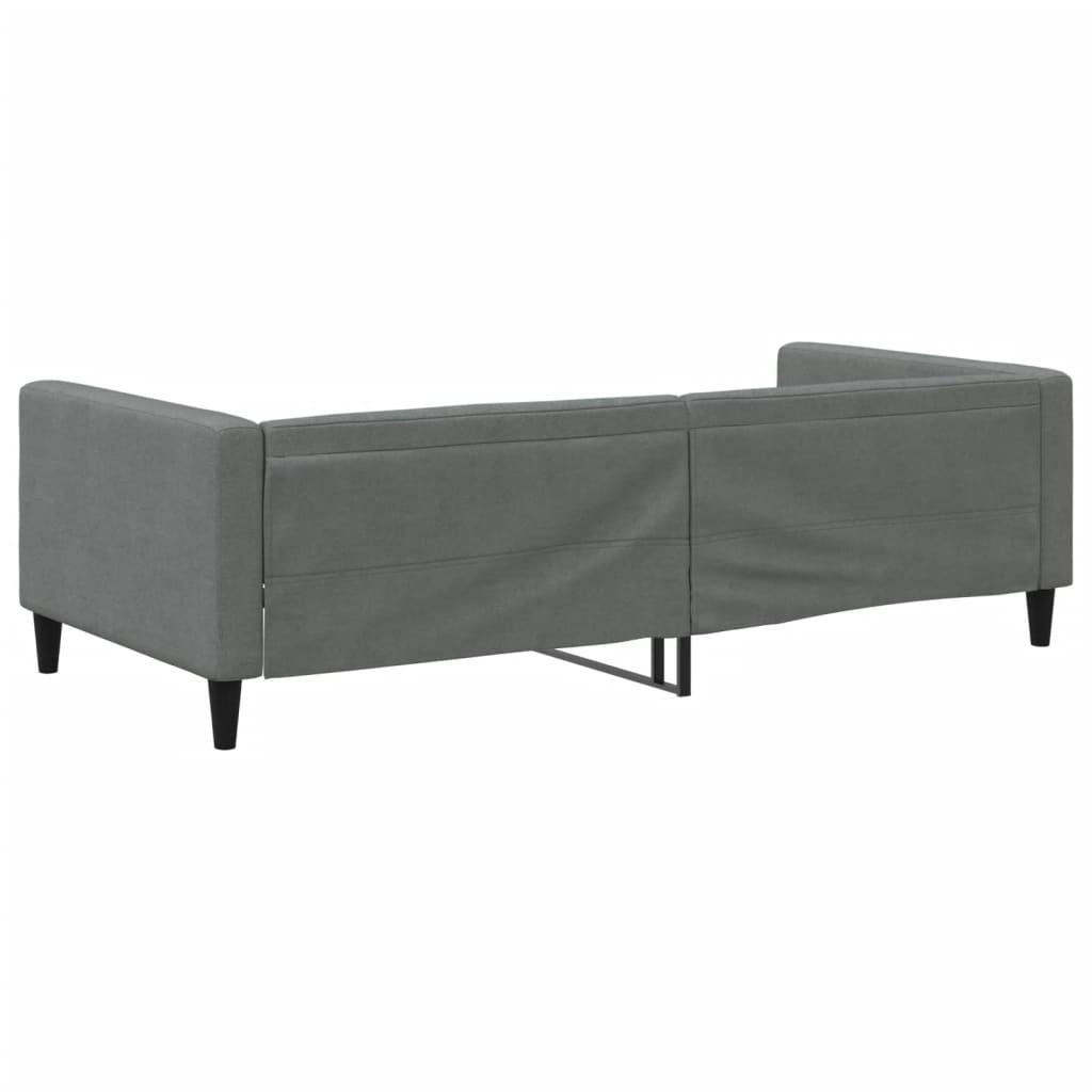 Lit de repos gris foncé 100x200 cm tissu - XIOS