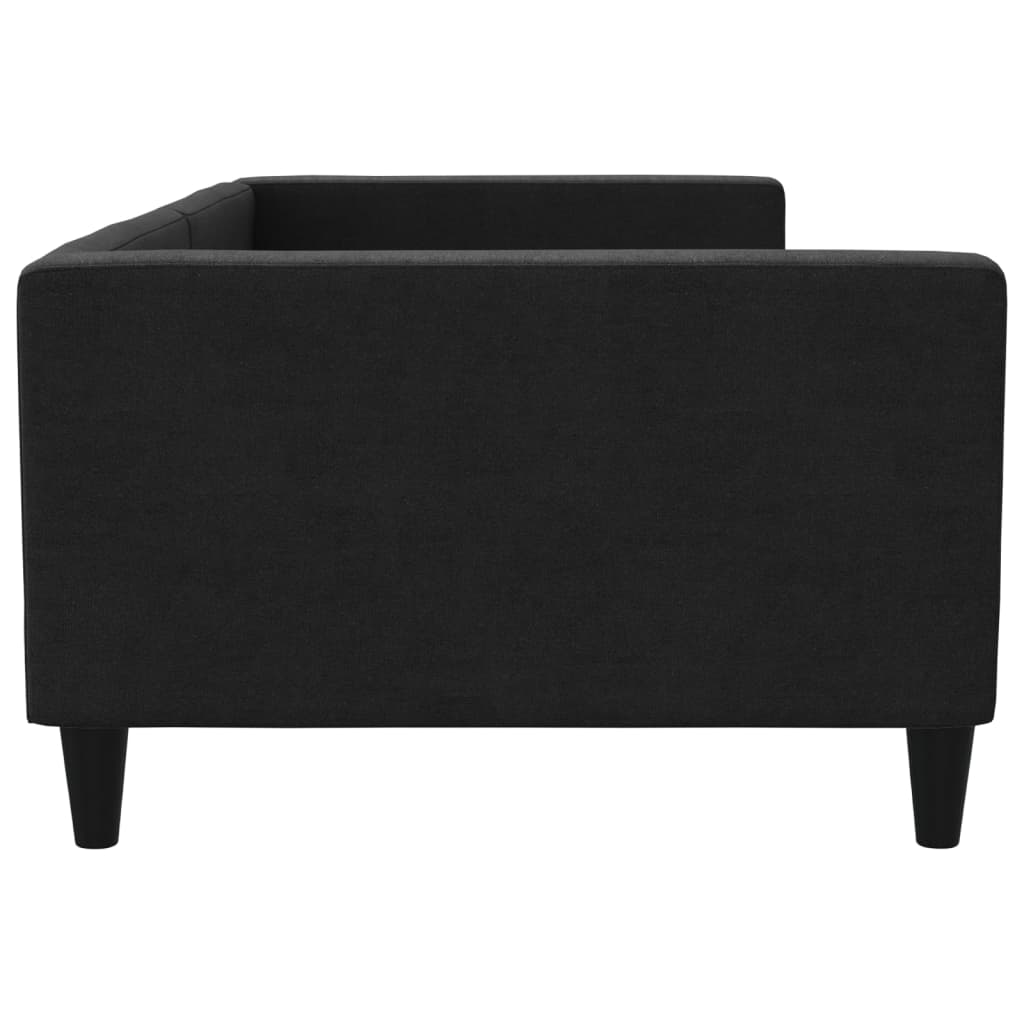 Lit de repos sans matelas noir 100x200 cm tissu - XIOS