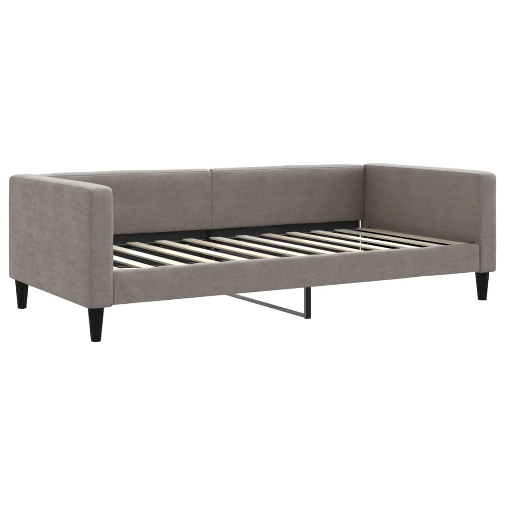 Lit de repos taupe 100x200 cm tissu - XIOS