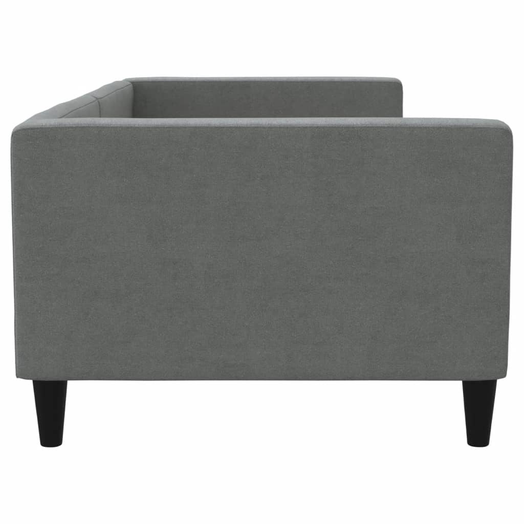 Lit de repos sans matelas gris foncé 90x190 cm tissu - XIOS