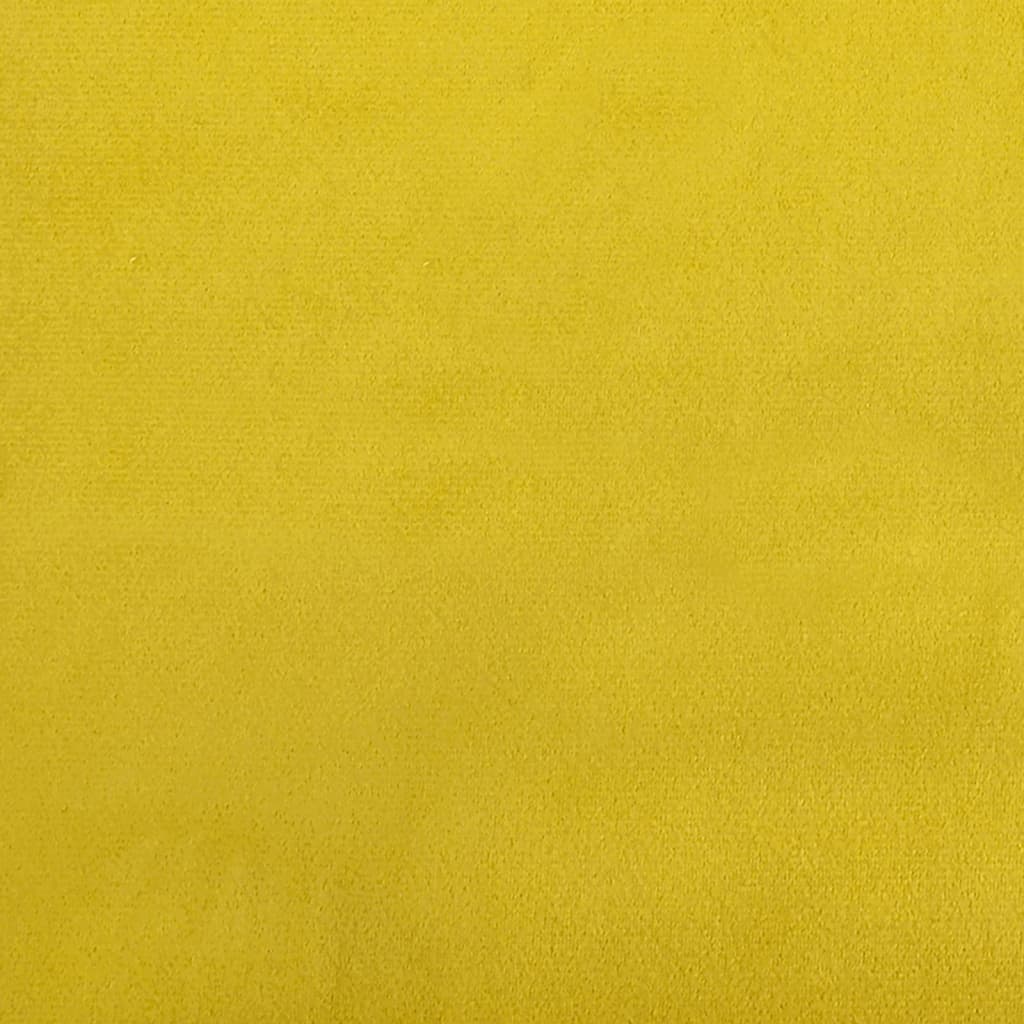 Lit de repos sans matelas jaune 90x200 cm velours - XIOS
