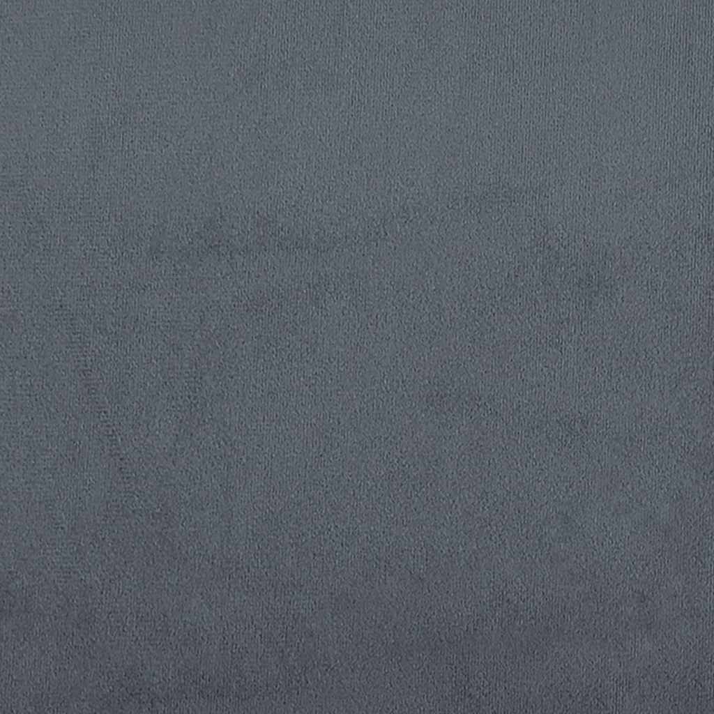 Lit de repos gris foncé 90x190 cm velours - XIOS