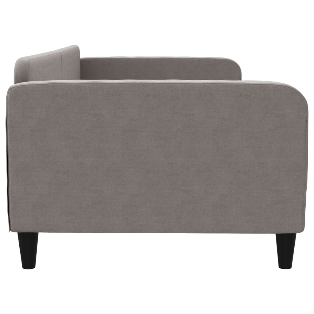 Lit de repos taupe 100x200 cm tissu - XIOS