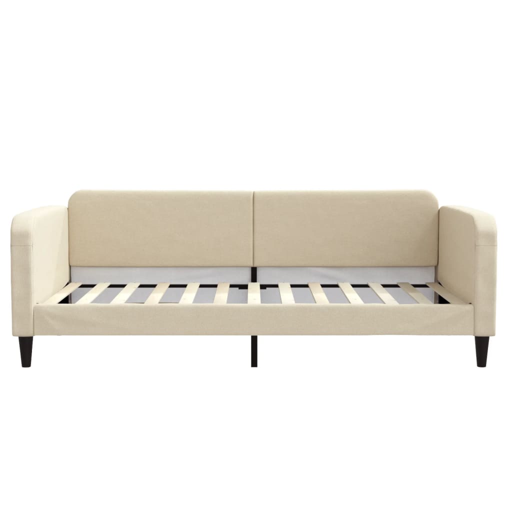 Lit de repos crème 100x200 cm tissu - XIOS
