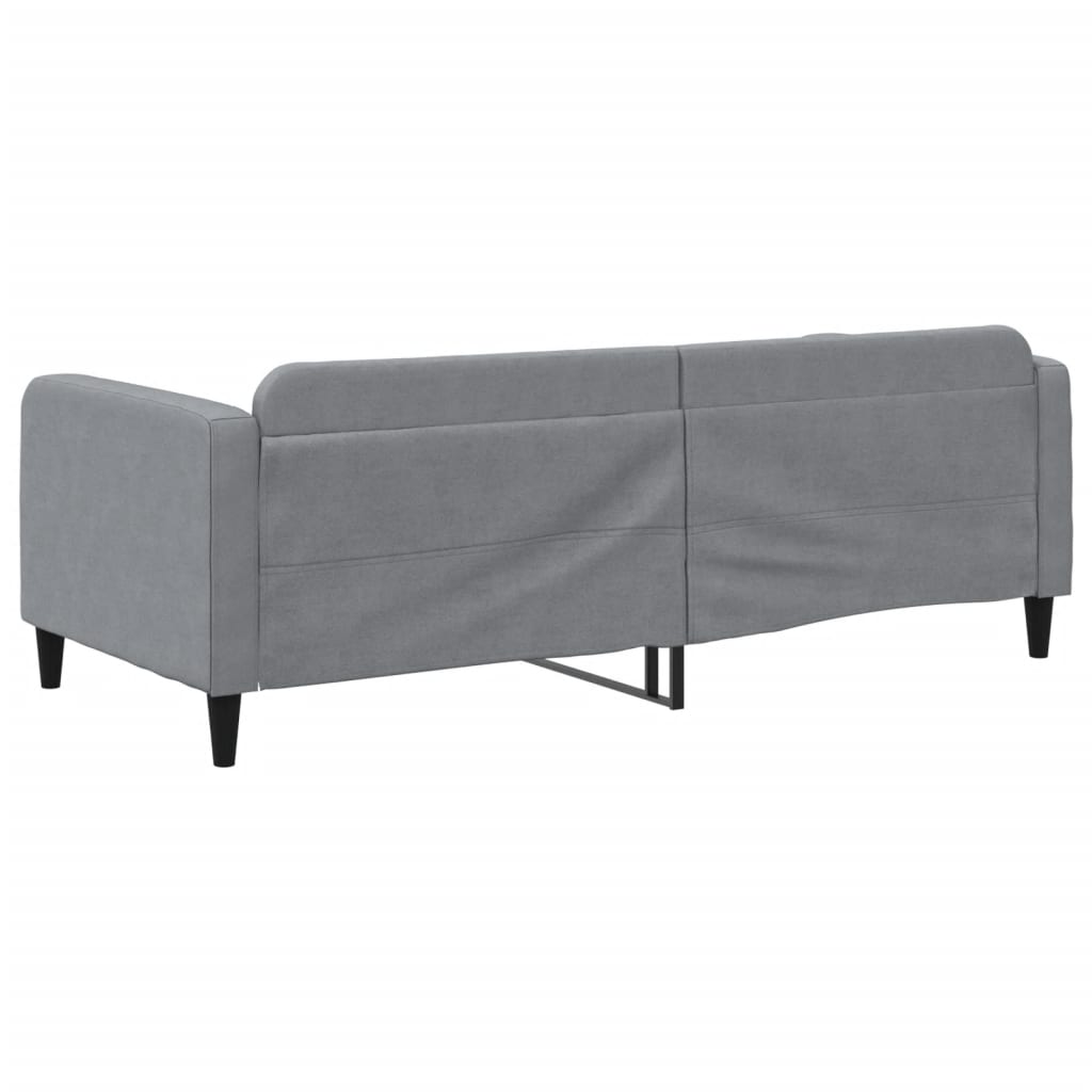 Lit de repos sans matelas gris clair 90x190 cm tissu - XIOS
