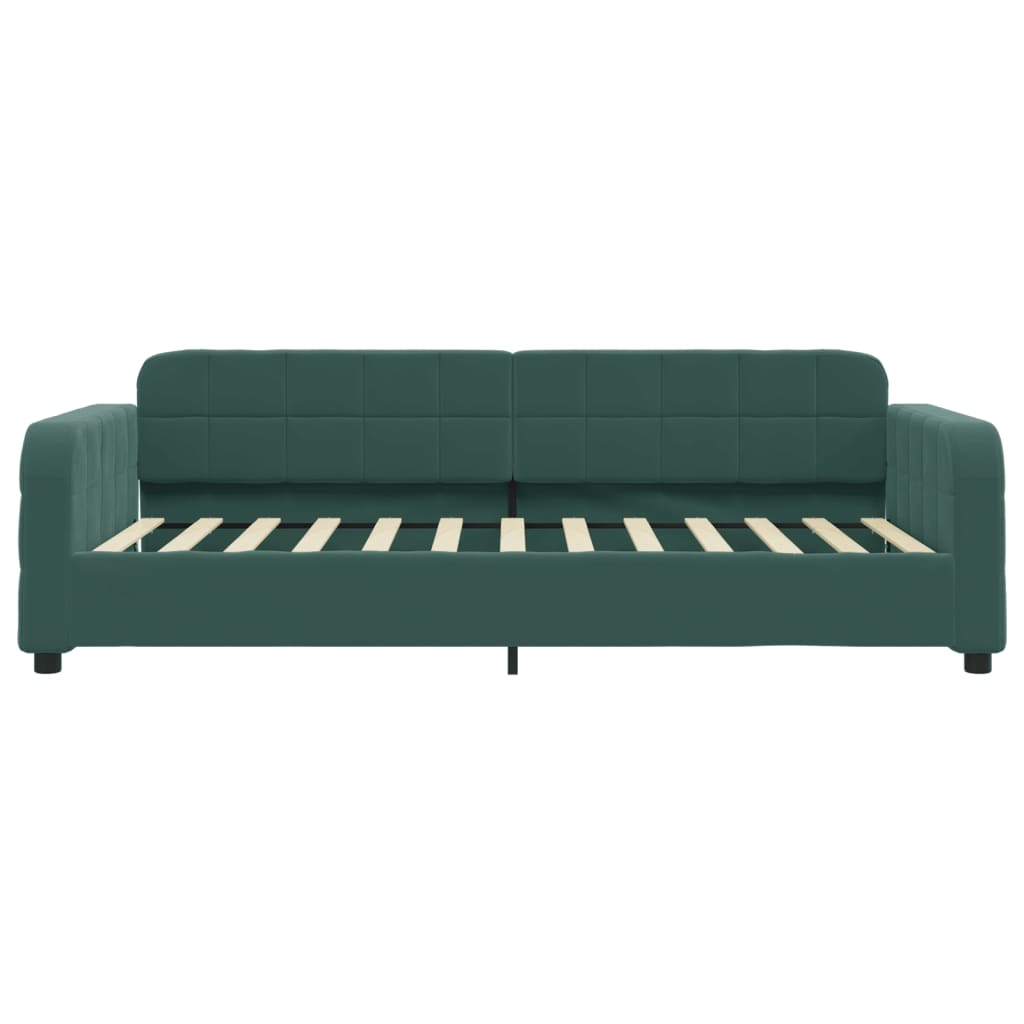Lit de repos sans matelas vert foncé 90x200 cm velours - XIOS