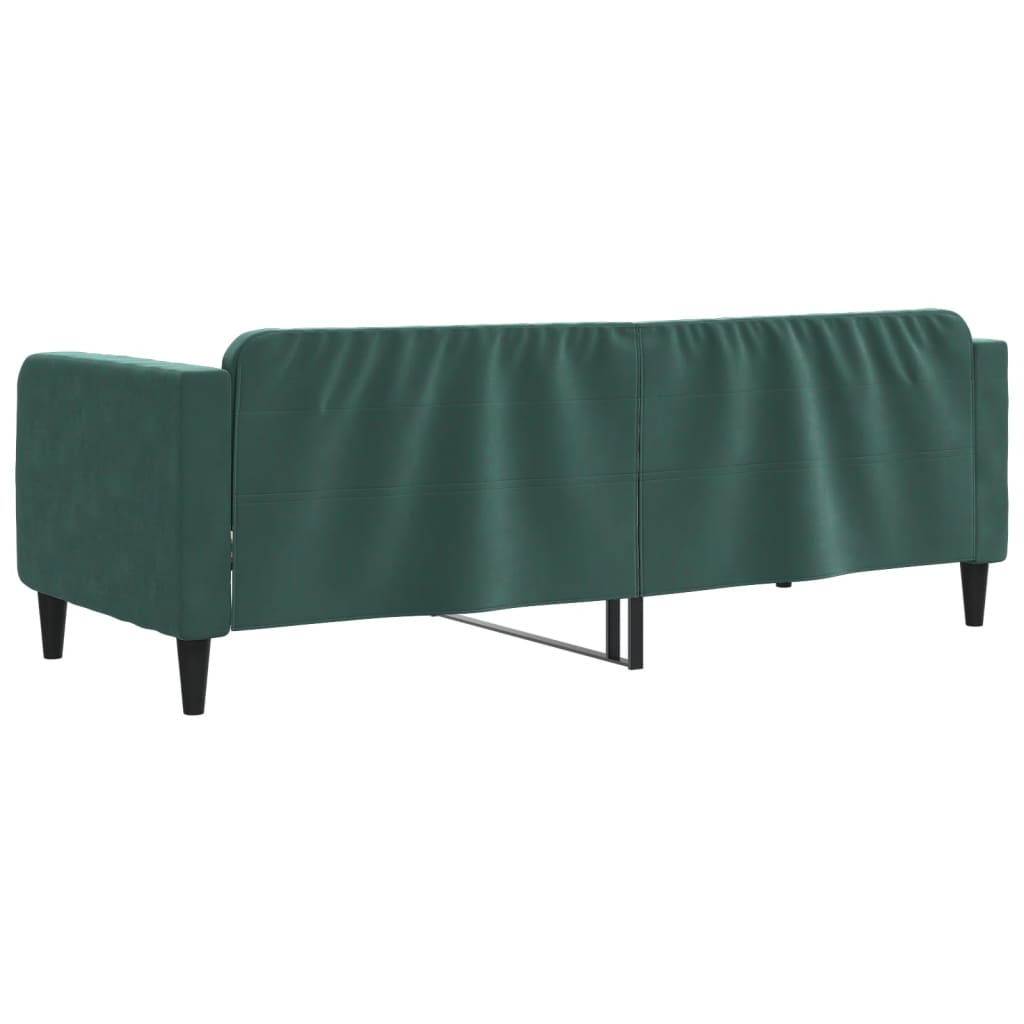 Lit de repos sans matelas vert foncé 80x200 cm velours - XIOS