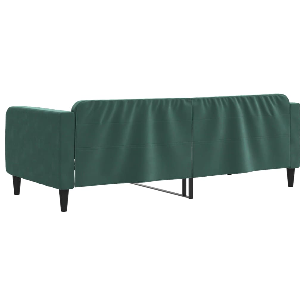 Lit de repos sans matelas vert foncé 90x200 cm velours - XIOS
