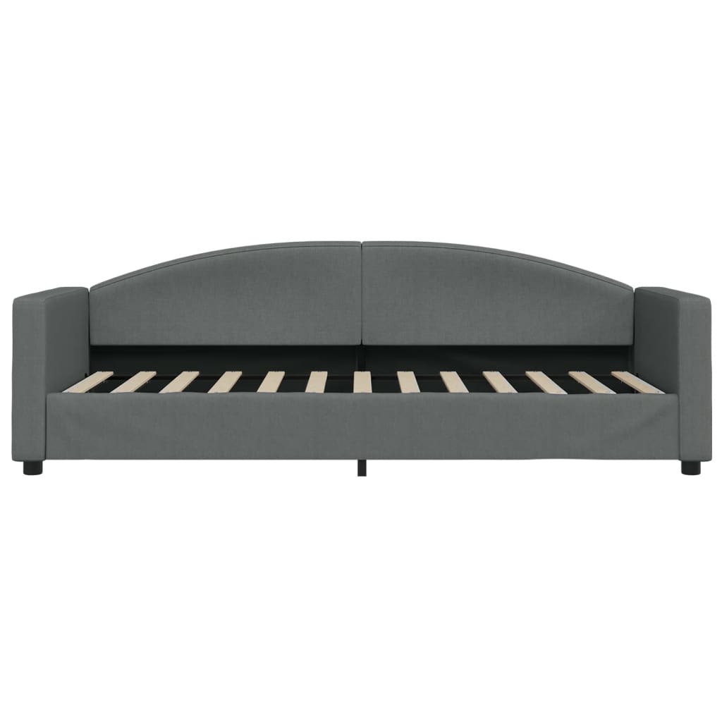 Lit de repos sans matelas gris foncé 80x200 cm tissu - XIOS