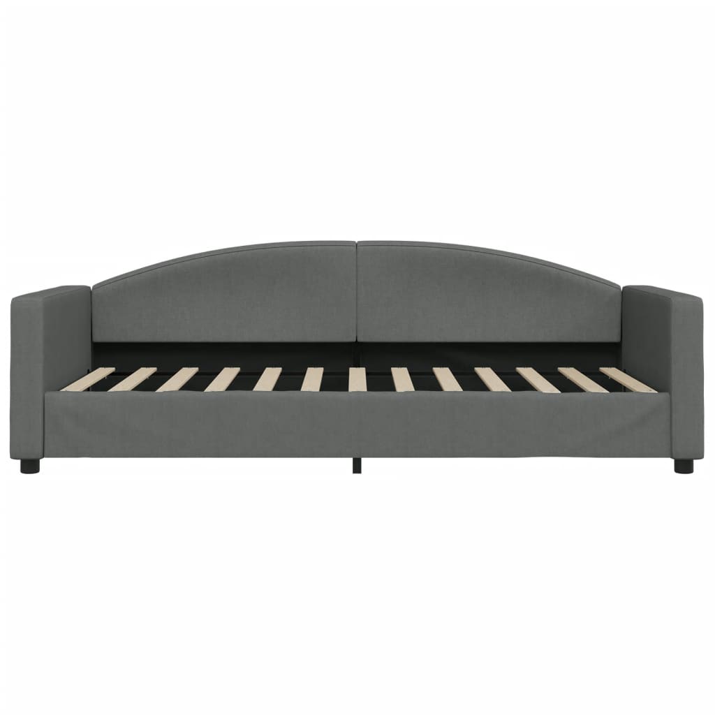 Lit de repos sans matelas gris foncé 90x200 cm tissu - XIOS