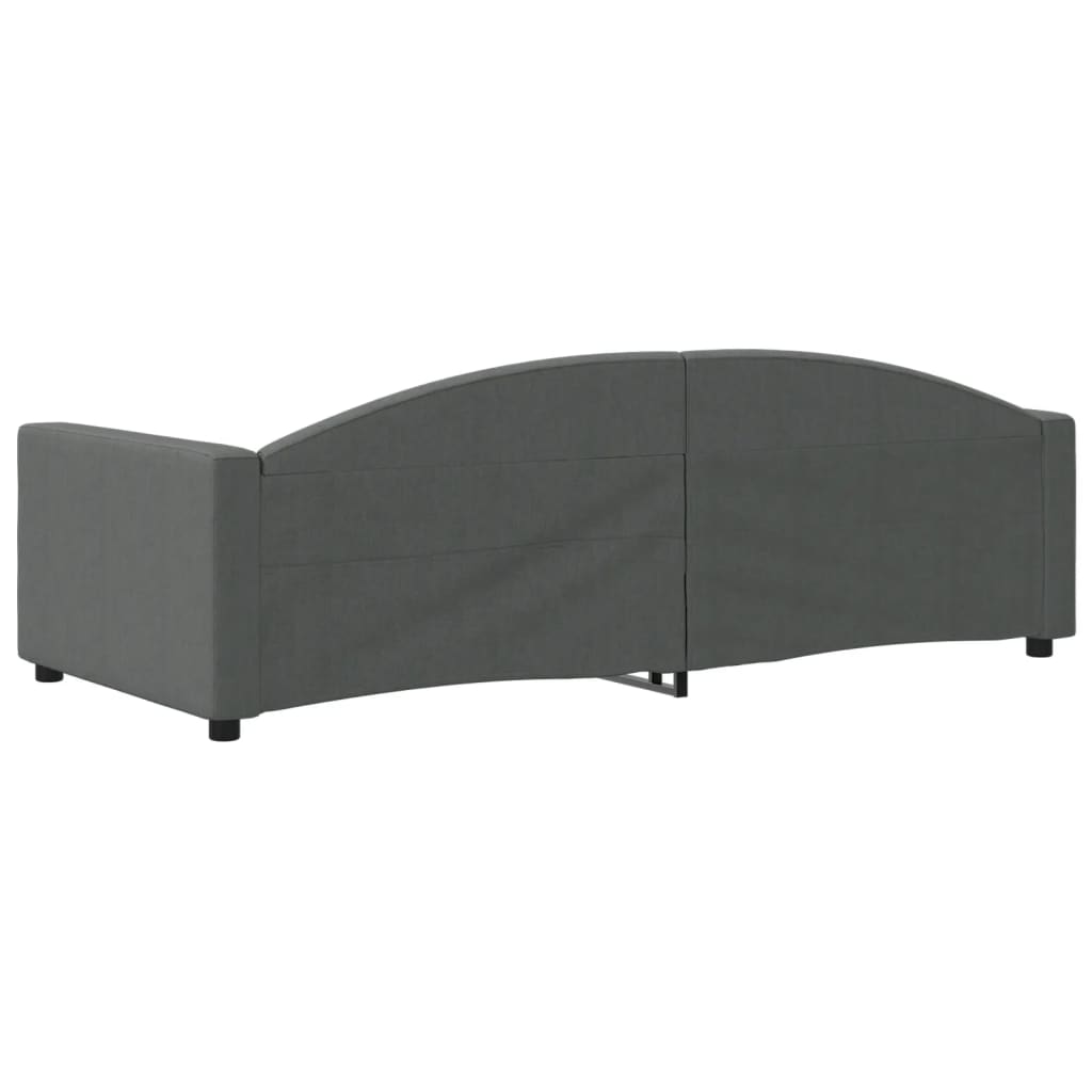 Lit de repos sans matelas gris foncé 90x200 cm tissu - XIOS