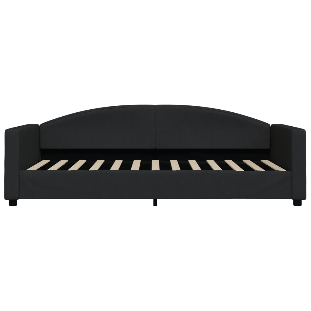 Lit de repos sans matelas noir 90x200 cm tissu - XIOS