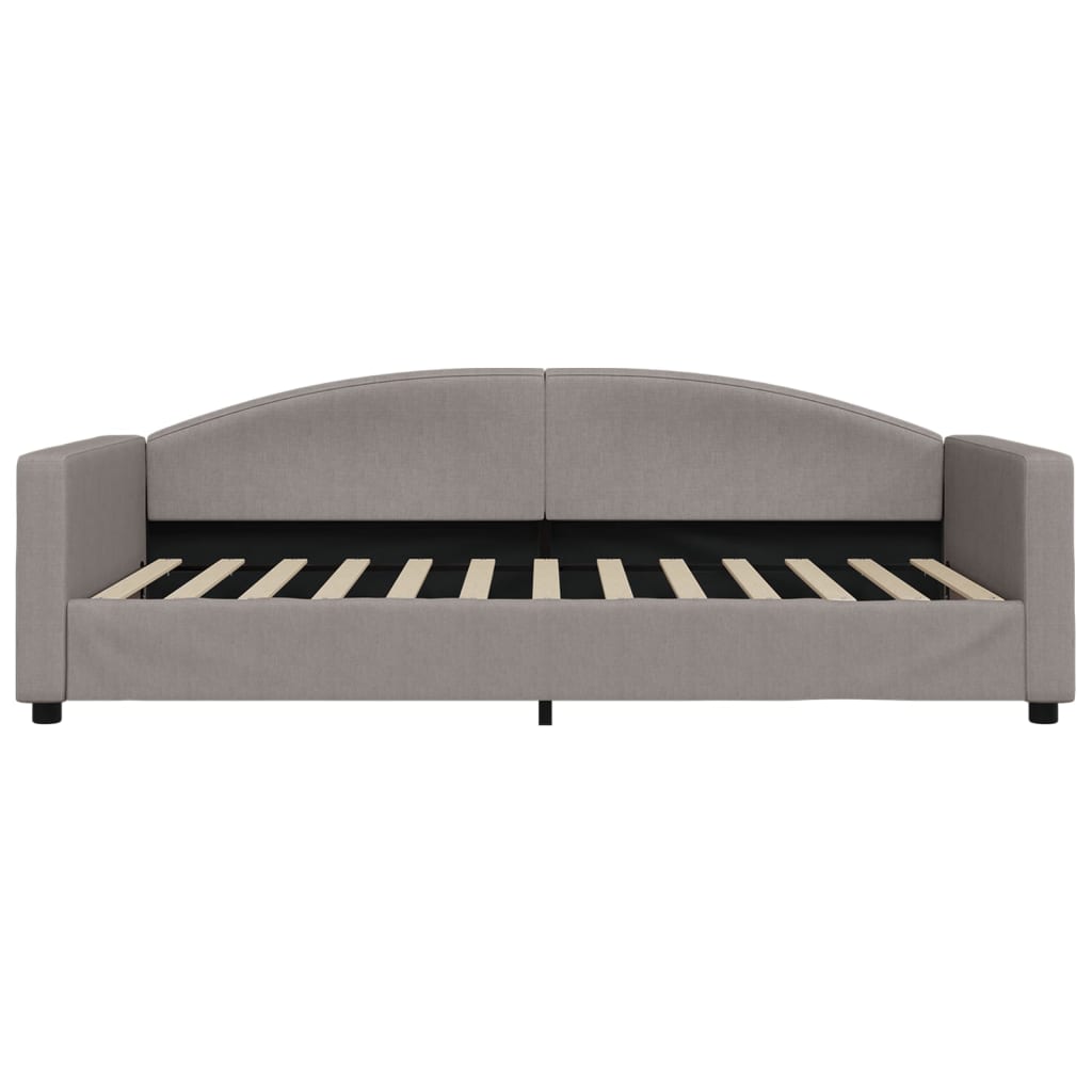 Lit de repos taupe 100x200 cm tissu - XIOS