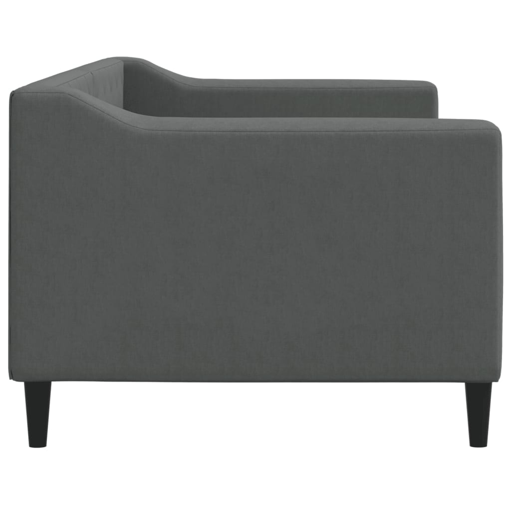 Lit de repos sans matelas gris foncé 80x200 cm tissu - XIOS