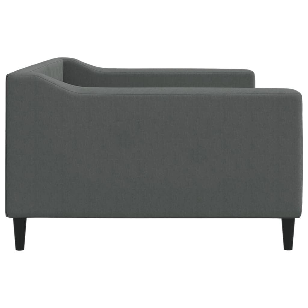 Lit de repos gris foncé 100x200 cm tissu - XIOS
