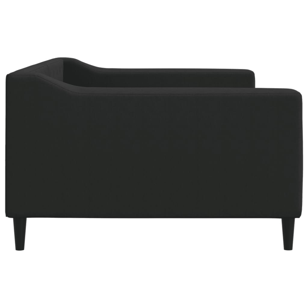 Lit de repos sans matelas noir 100x200 cm tissu - XIOS