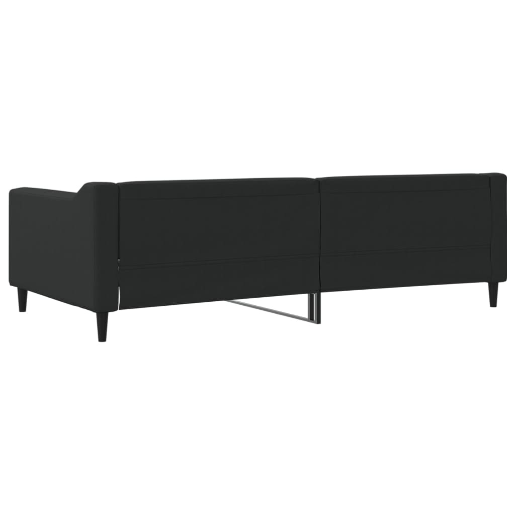 Lit de repos sans matelas noir 100x200 cm tissu - XIOS
