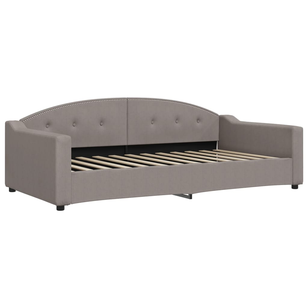 Lit de repos taupe 100x200 cm tissu - XIOS