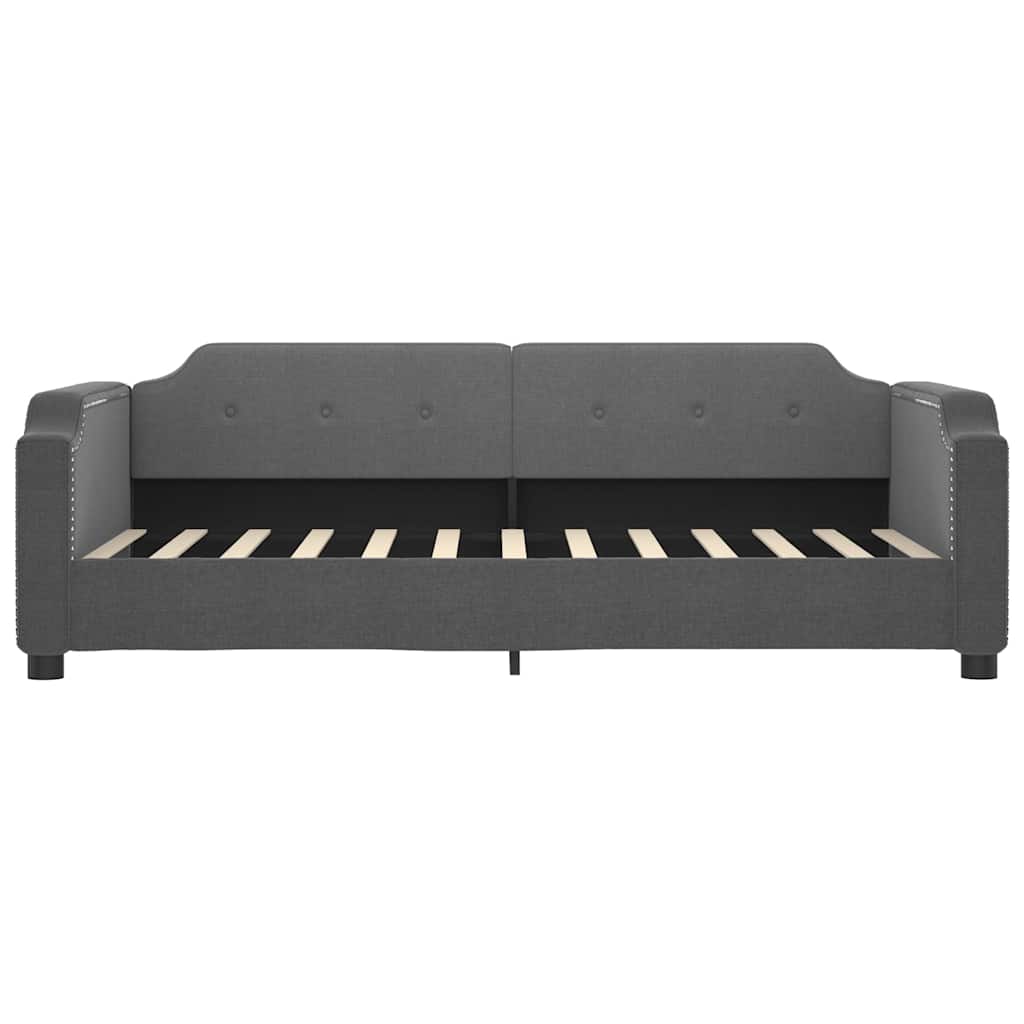 Lit de repos sans matelas gris foncé 80x200 cm tissu - XIOS