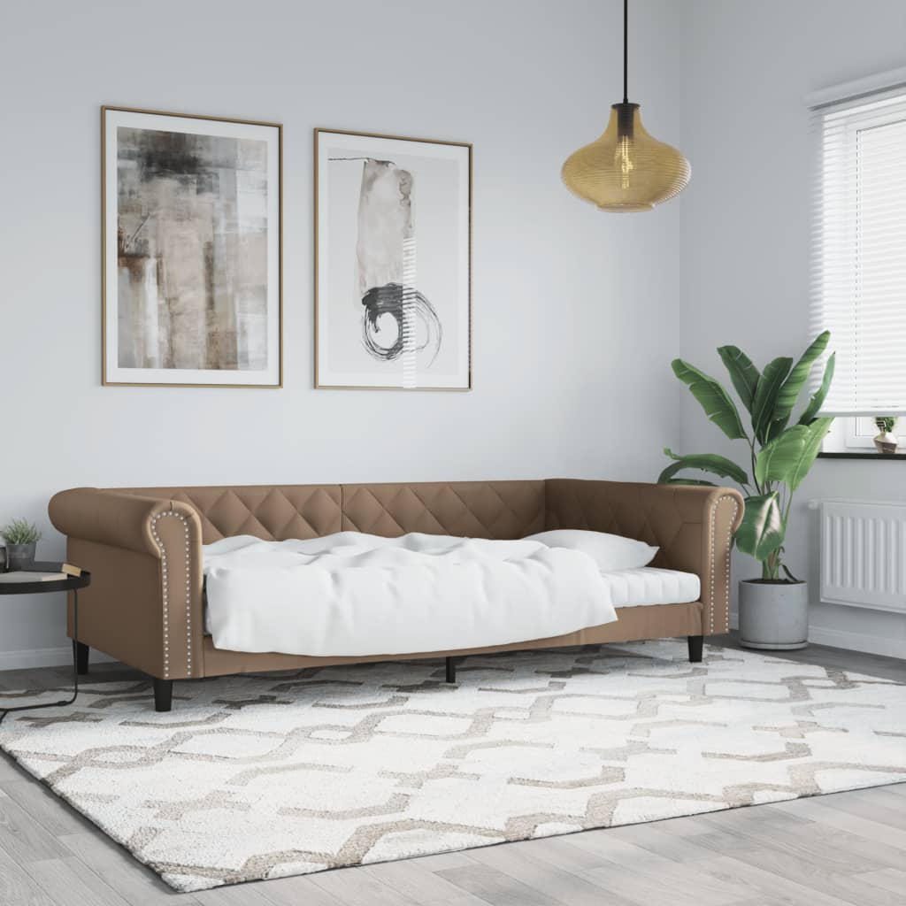 Lit de jour cappuccino 100x200 cm similicuir - XIOS