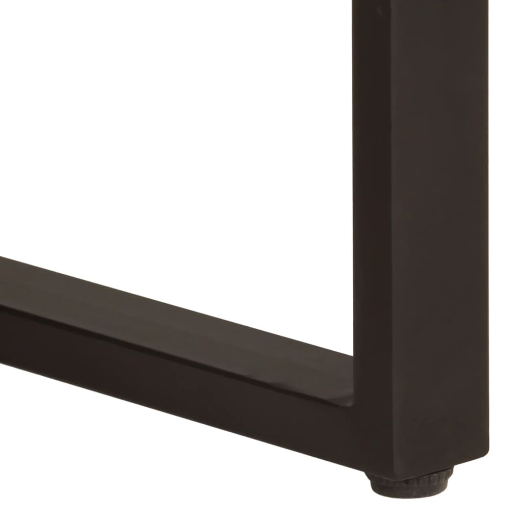 Table basse 100x54x40 cm bois de manguier solide et fer - XIOS