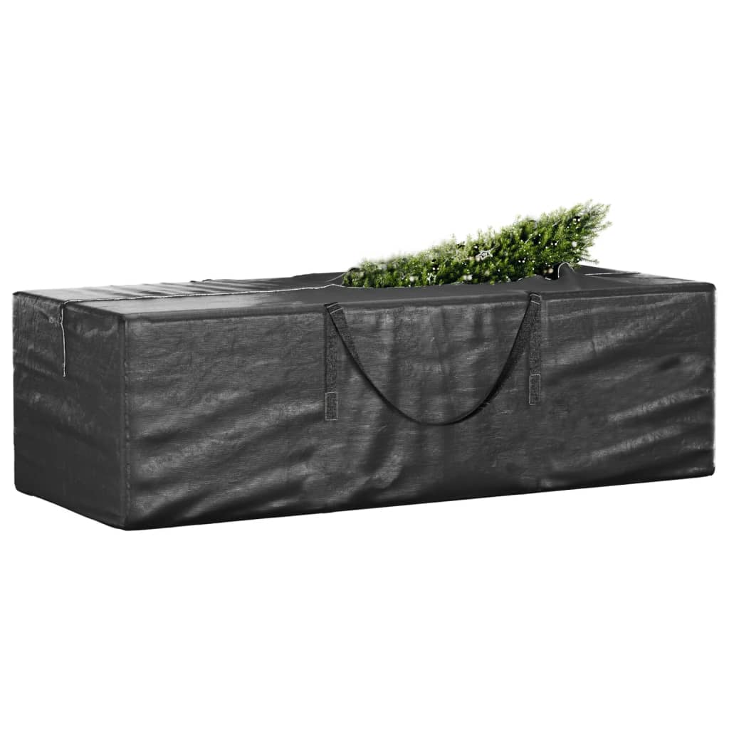 Sacs de rangement pour sapin de Noël 2 pcs noir polyéthylène Housses pour meubles d'extérieur vidaXL