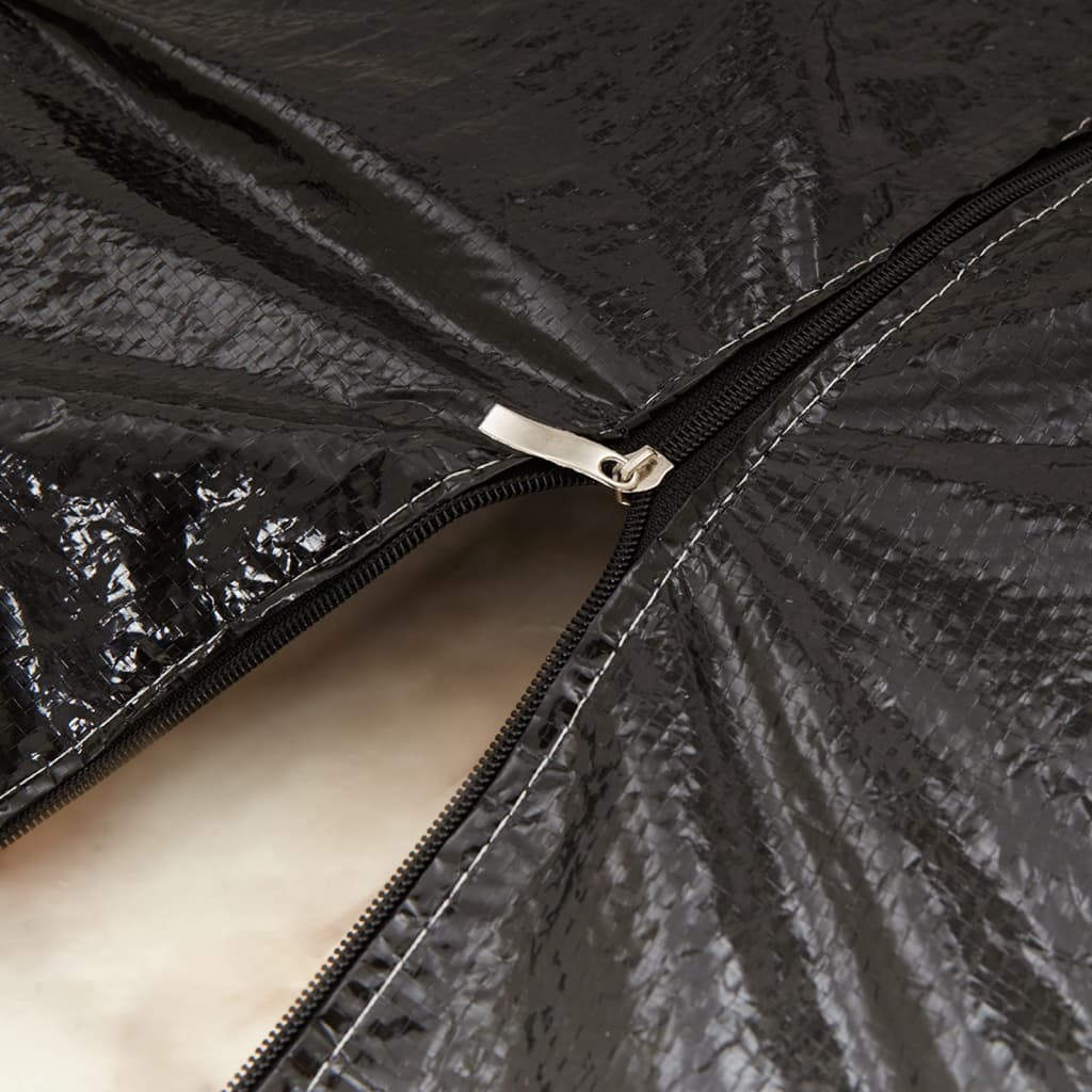Sacs de rangement pour sapin de Noël 2 pcs noir polyéthylène Housses pour meubles d'extérieur vidaXL