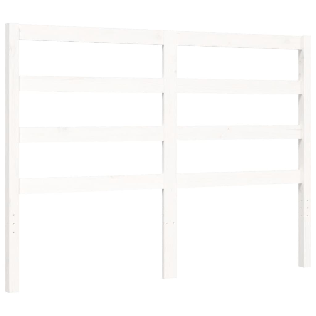 Cadre de lit sans matelas blanc 120x200 cm bois de pin massif - XIOS