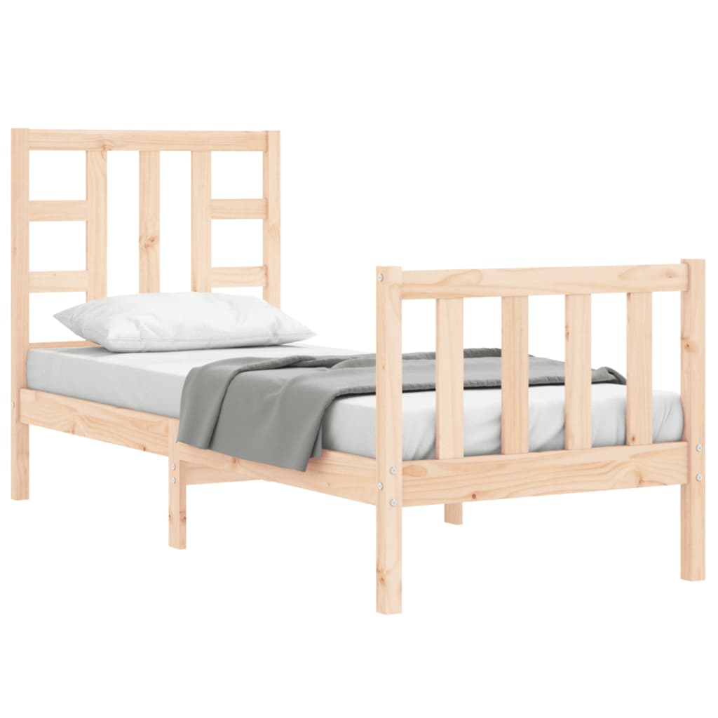 Cadre de lit sans matelas bois de pin massif - XIOS
